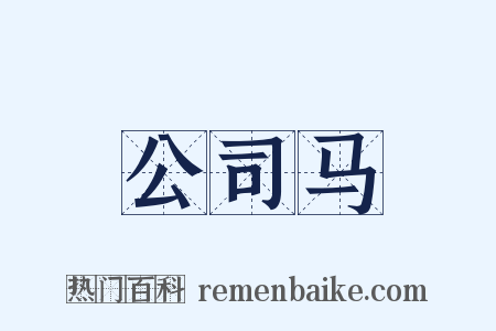 公司马是什么意思的图片